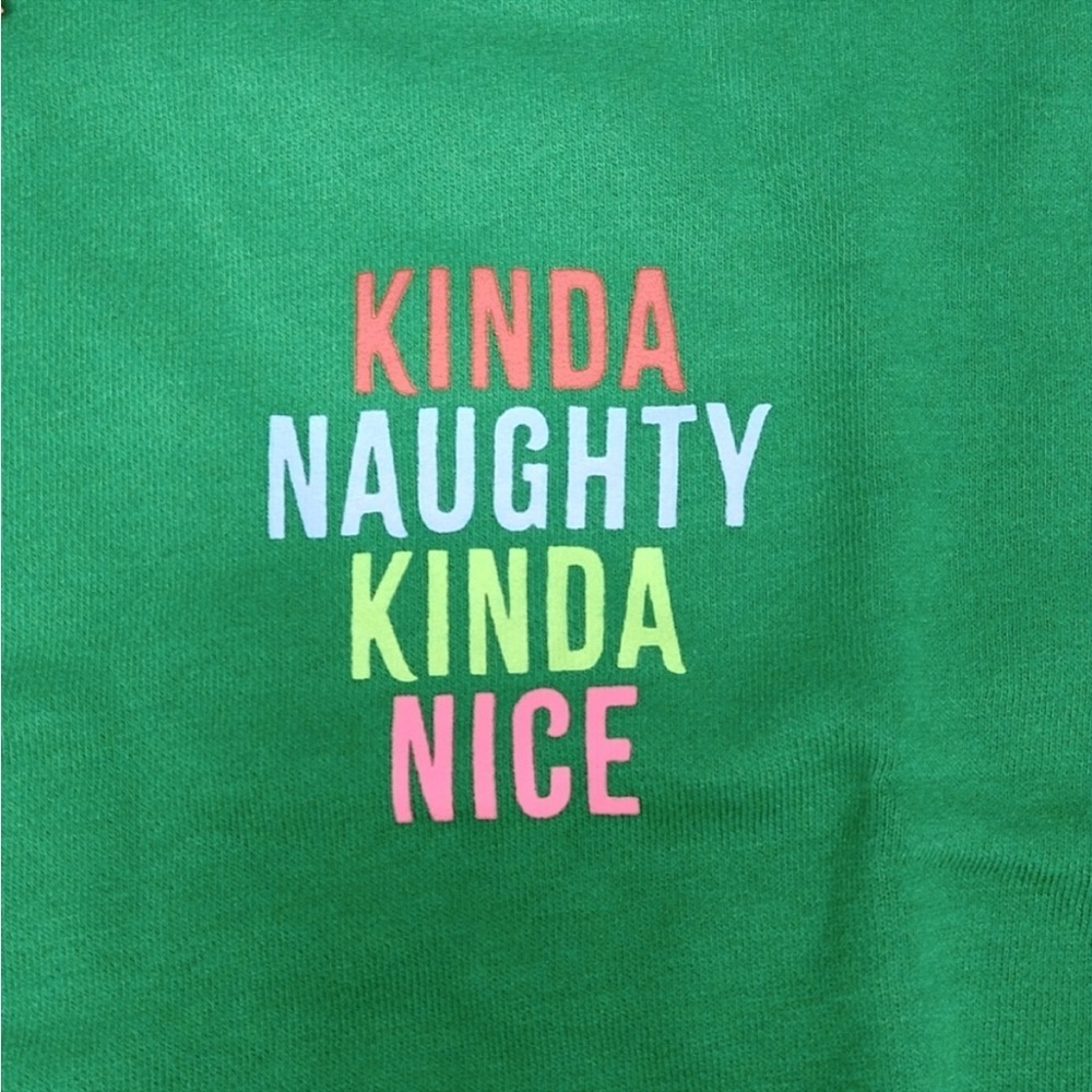 Wondershop Kinda Naughty Kinda Nice Holiday Crewneck Sweatshirt Pullover - Picture 4 of 4